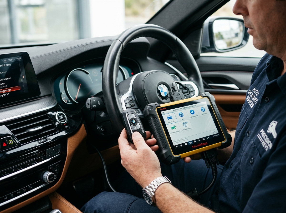 BMW 520i 수입차 스마트키 OBD 코딩 현장 복원